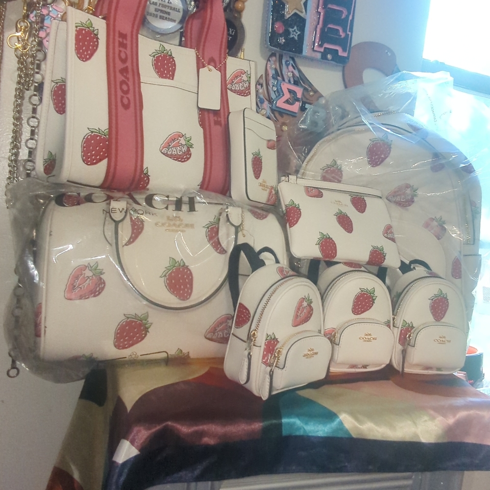 Coach Cream and Strawberry Collection